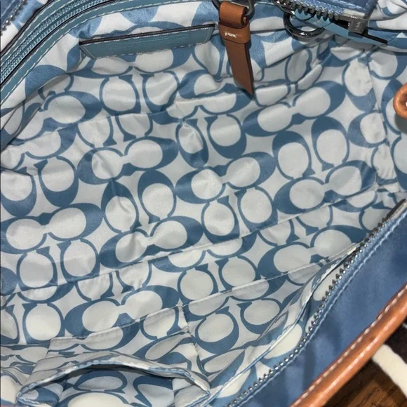 Coach Hamptons Weekend Satin Tote - Picture 10 of 12